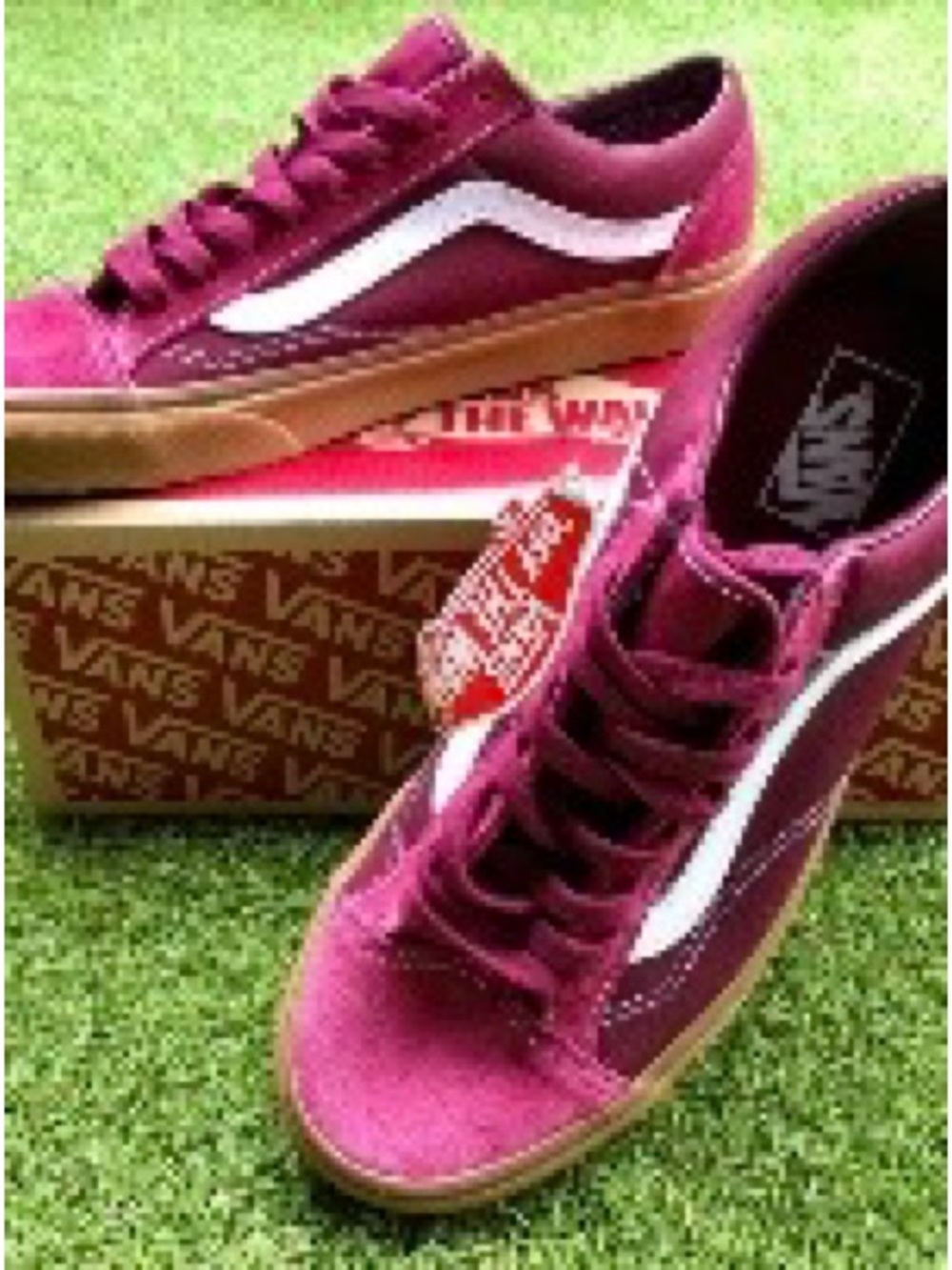 CLOSET CLOSING - Last Call! Vans Women's Old Skool Low Top Sneakers - Burgundy w